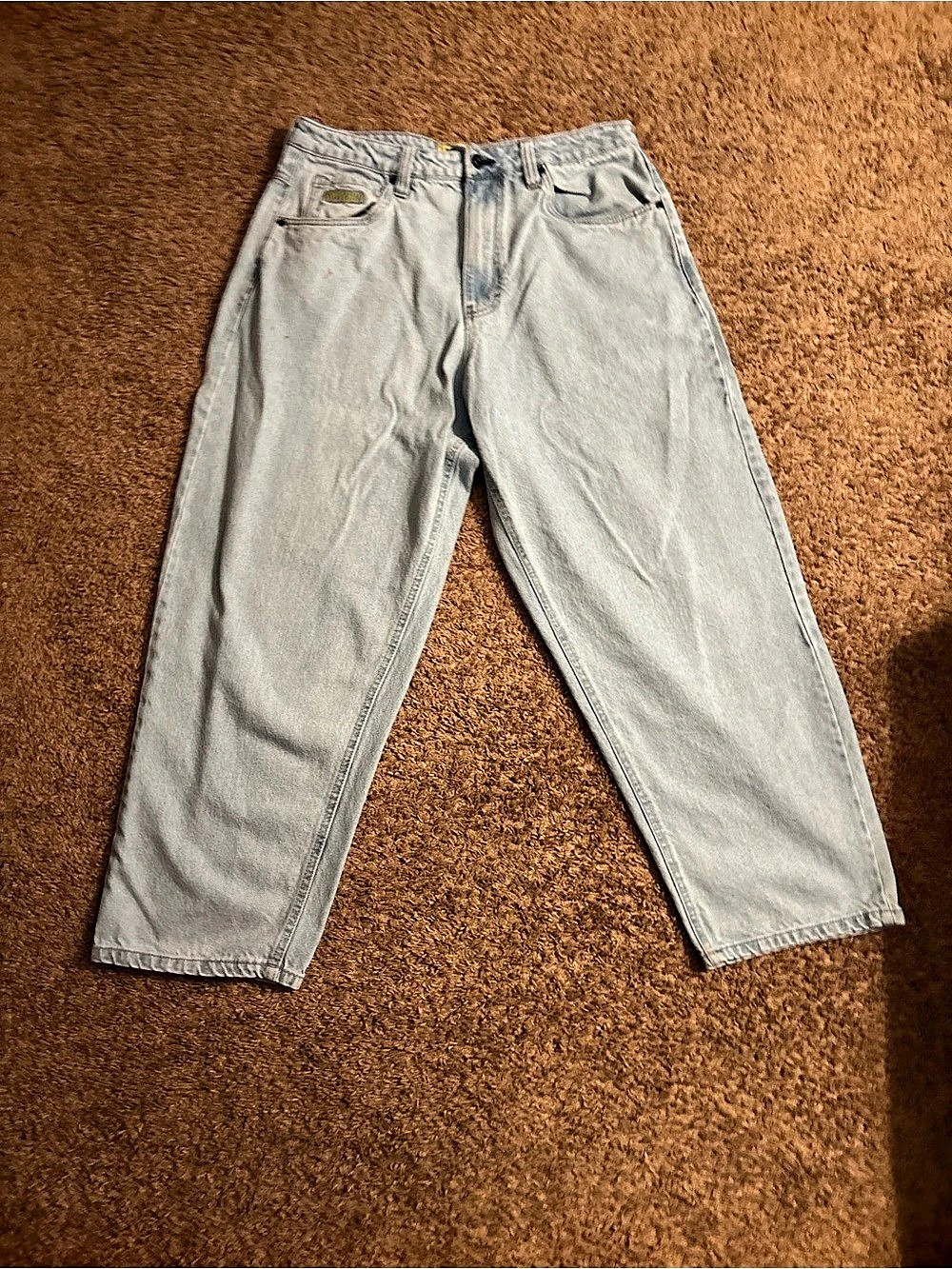 empyre Light Wash Wide Leg Jeans